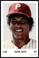 1985 Tastykake Philadelphia Phillies Oversized Steve Jeltz #NNO
