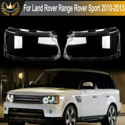 Headlight Lens Cover For Land Rover Range Rover Sport 2010-2013 Lampshade Pair - Imagem 1 de 4