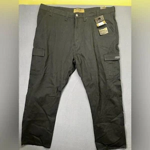 Wrangler Authentic’s Black Cargo Pants Mens 44/32 NWT baggy casual work 1317 - Picture 1 of 9
