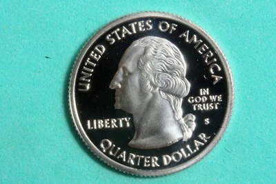2001 - S PROOF "Vermont" STATEHOOD Washington Quarter! #J21134 - Image 1 of 2