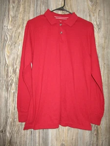 Children's Place NWT Red Polo Long Sleeve Shirt Boys Size XL 14 Classic Holiday - Picture 1 of 5