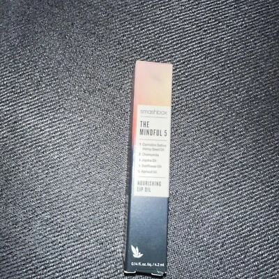 New Smashbox Mindful 5 Nourishing Lip Oil NIB Satvia Hemp Oil Jojoba SEALED - Image 1 of 2