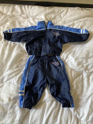 NFL Team Apparel Tennessee Titans Windbreaker Jacket And Pants Set 6-9 Months Cover