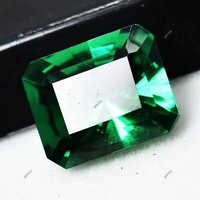 Granate Natural Genuino Corte Esmeralda Verde 8.15 Ct CERTIFICADO Piedra Preciosa Suelta Foto 1 de 4