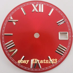 28.5mm Roman numerals black blue green white watch Dial fit NH35 NH36 movement - Picture 1 of 22