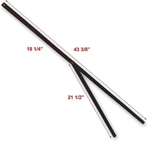 for Ozark Trail Simple Push 10x10 Instant Canopy Lower Peak Truss Bar Part Black - Picture 1 of 4