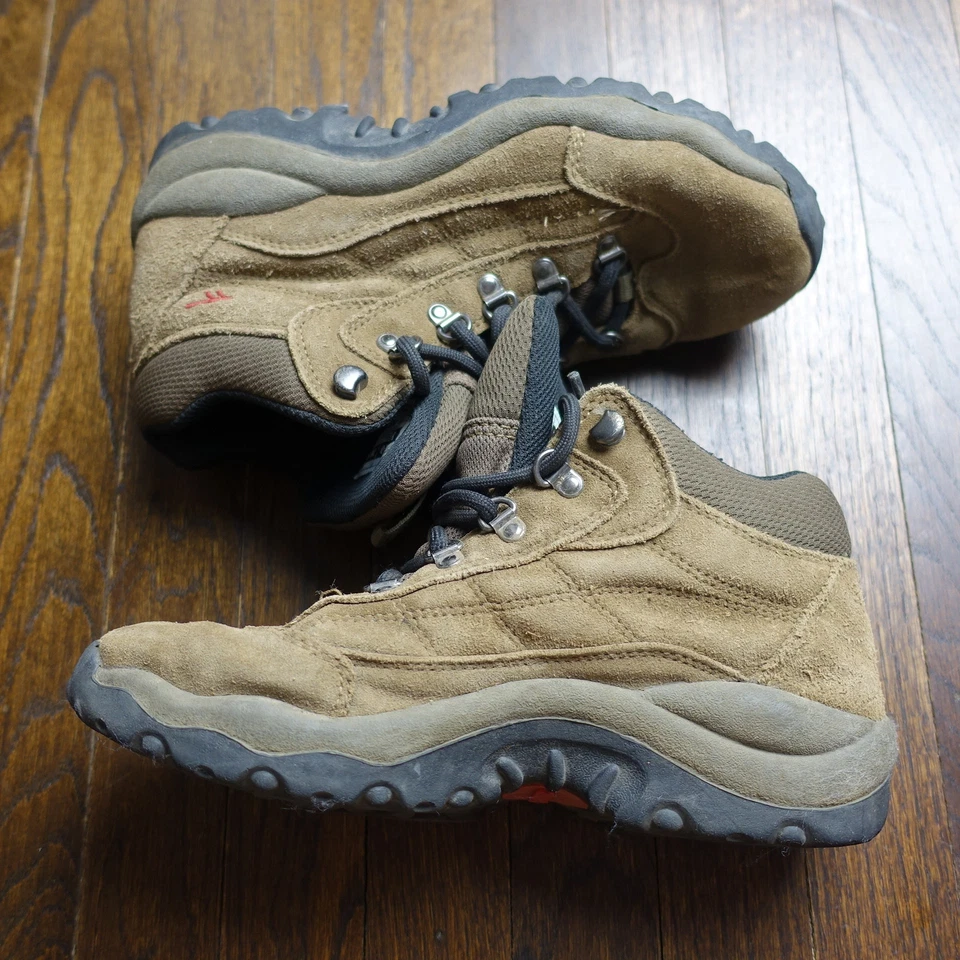 HiTec Hiking Boots Kids 6Y Brown Suede Ankle High Outdoor 6 Big Kid El Dorado JR - Image 1 of 4