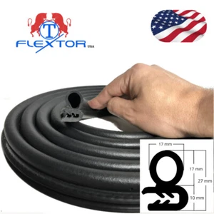 15 ft small size Rubber Seal WeatherStrip Door Window Lock Trunk Hood Edge Trim - Picture 1 of 7