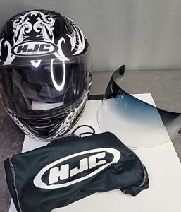 Helmet SZ L Pegasus Motorcycle Racing Biker Matte Gray/White/Black HJC CL-15