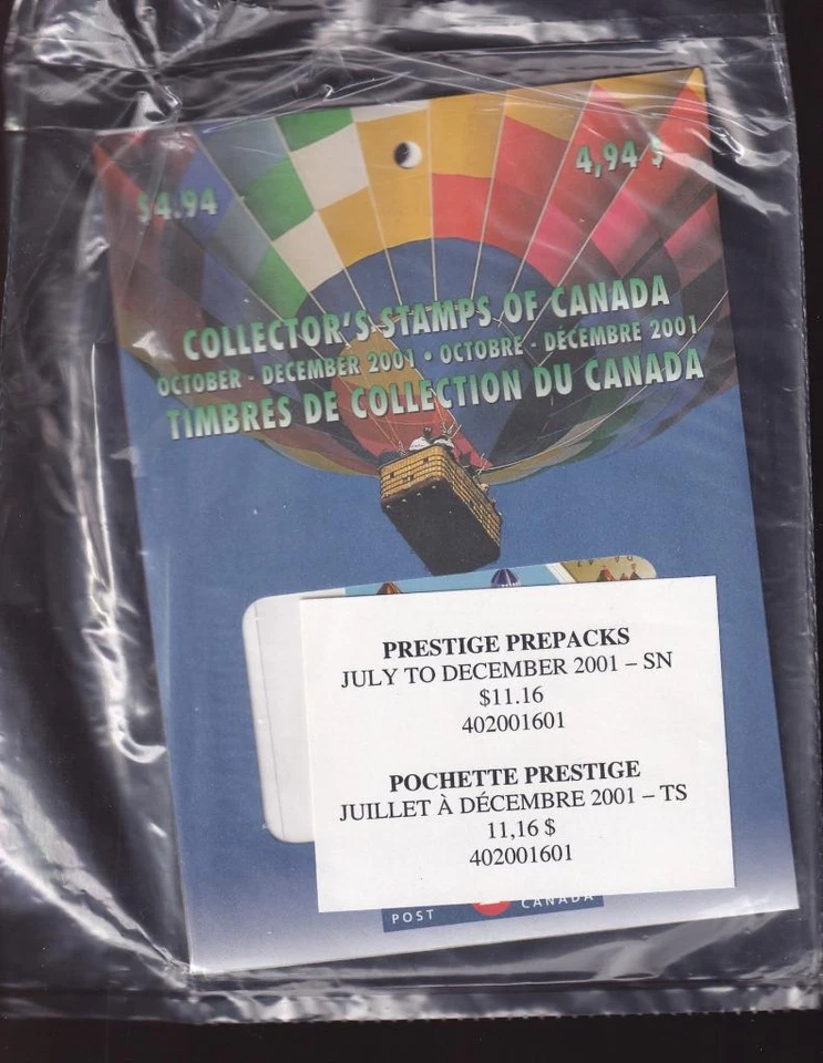 Canada 2001-4 Quarterly Pack sealed - Image 1 of 1