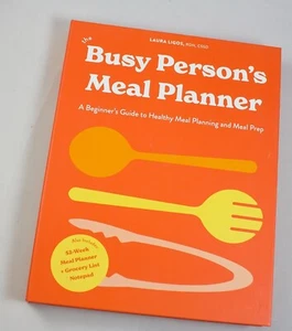 The Busy Persons Meal Planner 52-Weeks  + Grocery List Notepad Laura Ligos 2022 - Picture 1 of 11