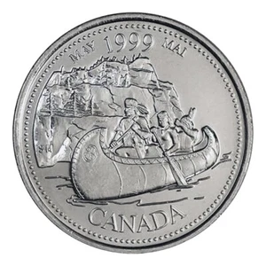 Canada 1999 May 25 cents UNC Millenium Series Canadian Quarter - Picture 1 of 2