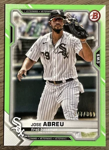 2021 Bowman Neon Green #92 Jose Abreu /399 - Picture 1 of 2