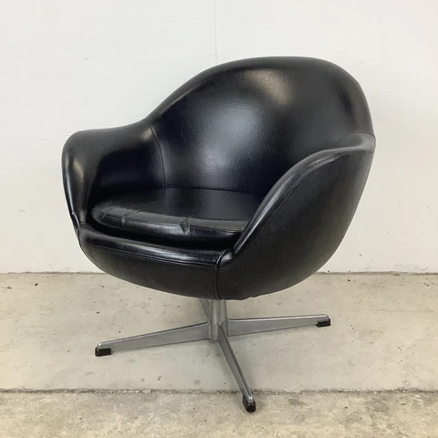 Mid-Century Swivel Pod Chair- Overman Style Cover