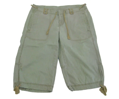 Pantalones Cortos Informales THE NORTH FACE Para Mujer (Talla 2) Beige Frente Plano 4 Bolsillos Algodón Foto 1 de 4