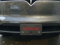 No-Hole Tesla Model X Front License Plate Installation kit (Stainless Steel)