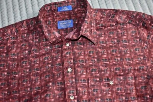 Pendleton 100% Cotton Bear & Moose Pattern Shirt L/XL - Picture 1 of 6