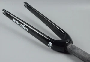 3K Carbon Fiber Bicycle Fork Rigid Front Fork 1-1/8 in*18/20/22 in for BMX Bike - Picture 1 of 15