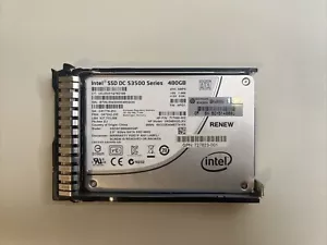 718138-001 717968-002 SSDSC2BB480G4P S3500 HPE 480GB 6G 2.5" SATA MLC SC EV SSD - Picture 1 of 2