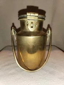 Vintage Brass Milk Can With Handle and Lid 6" Tall - Picture 1 of 12