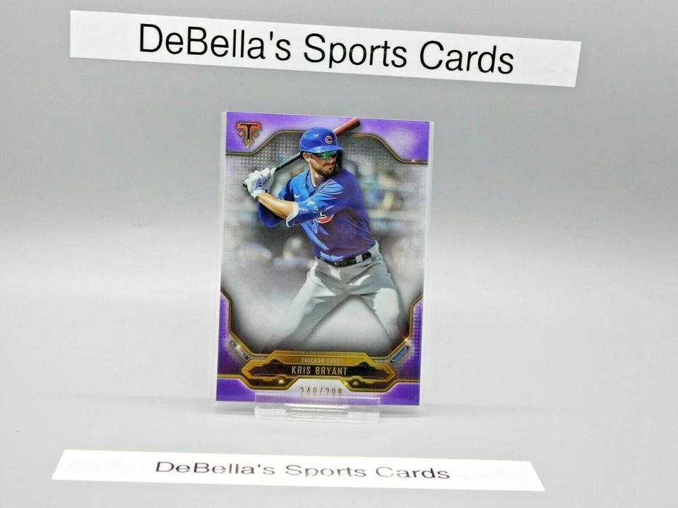 Kris Bryant 240 /299 Purple 2020 Topps Triple Threads - Image 1 of 3