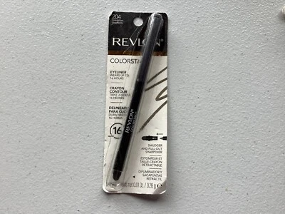Revlon color stay eyeliner 204 charcoal smudged and pull out sharpener new - Image 1 of 2