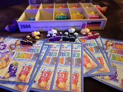 Komplettsatz Neues von der verrückten Schreibtischbande 2004 ~ Ü-Ei + BPZ - Bild 1 von 2