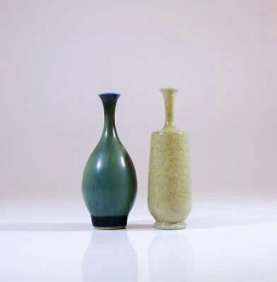 2 jarrones/jarrones de cerámica en miniatura - Höganäs Suecia Foto 1 de 4