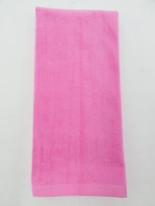 Hand Towel Pink Everyday Velour/Terry Cloth 100% Cotton 26" X 16'' - Picture 1 of 3