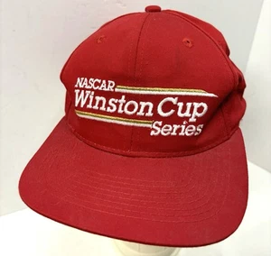 Vintage Nascar Winston Cup Series Red Snapback Hat ‘No Bull’ Logo - Picture 1 of 5