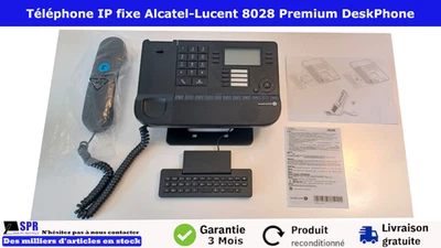 Alcatel-Lucent 8028 Premium DeskPhone IP Pro – PoE + Clavier Azerty - Comme neuf - Photo 1/4