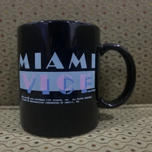 VINTAGE UNIVERSAL CITY STUDIOS 1984 MIAMI VICE CLASSIC CUP COFFEE MUG VERY RARE - Picture 1 of 6