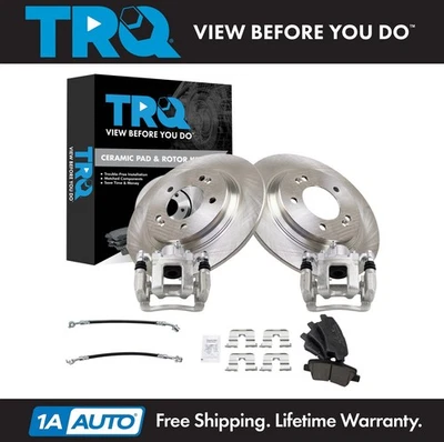 TRQ Brake Pad & Rotor Kit Ceramic Fits 2014 Kia Optima - Image 1 of 4