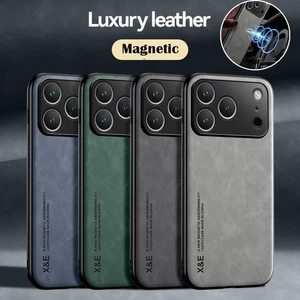 ShockProof Magnetic Leather TPU Soft Case Cover For iPhone 17 Pro/Air 16 Pro Max - Picture 1 of 30