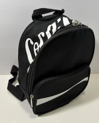 NEW Coca-Cola Small Black Backpack w/White Logo  Official Licensed Coke Product - Image 1 of 4