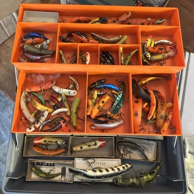 Lote De Señuelos De Pesca Flatfish De Colección Kwik Fish N Flambeau Caja Foto 1 de 4