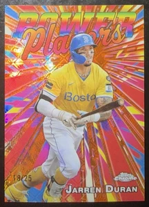 2025 Topps Chrome Logofractor #PP-2 Jarren Duran Power Players Orange /25 - Picture 1 of 2