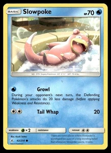 Slowpoke 42/214 Pokemon Card Unbroken Bonds Common 70 HP Near Mint H4 - Picture 1 of 2