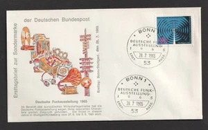 1965 Germany Radio Exhibition FDC. Bonn First Day Cover - Picture 1 of 1