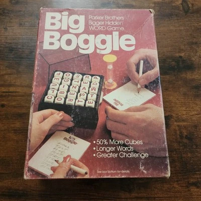 Big Boggle 1979 Parker Brothers Hidden Word Game Vintage Longer Words - Image 1 of 4
