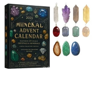 Mineral Advent Calendar 24 Exclusive Specimens Educational Exploration - Picture 1 of 6