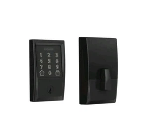 Schlage BE489WB CEN 622 Encode Deadbolt Smart Deadlock WiFi in Mattschwarz - Bild 1 von 9
