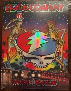 Dead & Company 2025 Residency Sphere FOIL Poster Las Vegas Number 583/2085 - Picture 1 of 6