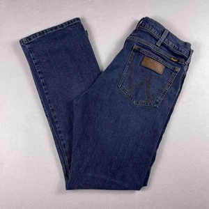 Wrangler Jeans Herren 33x32 Blau Slim Boot Bootcut Stretch Denim Zip Fly Western - Bild 1 von 12