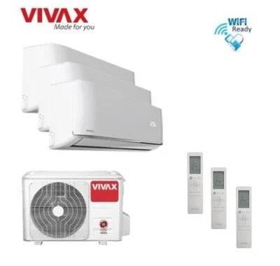 VIVAX Multisplit R Design 3 x 2,6 KW WIFI inklusive Klimagerät Klimaanlage R32  - Bild 1 von 4