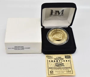The Highland Mint New England Patriots Super Bowl 39 Coin w COA 1 of 5,000 - Picture 1 of 3