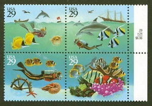 U.S. Scott# 2866a, 1994 Wonders of the Sea Block of 4 Stamps, VF MNH, No Faults - Picture 1 of 1