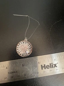 Beautiful Hand Blown Glass Pendant  Handmade One Of A Kind Pink Flower C - Picture 1 of 3