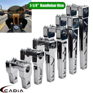 Elevador de manillar estilo club de motocicleta para Harley Touring Dyna Softail barra de 1-1/4" - Imagen 1 de 117