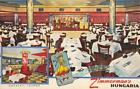 ZIMMERMAN'S HUNGARIA Restaurant Interior New York City ca 1940s Linen Postcard